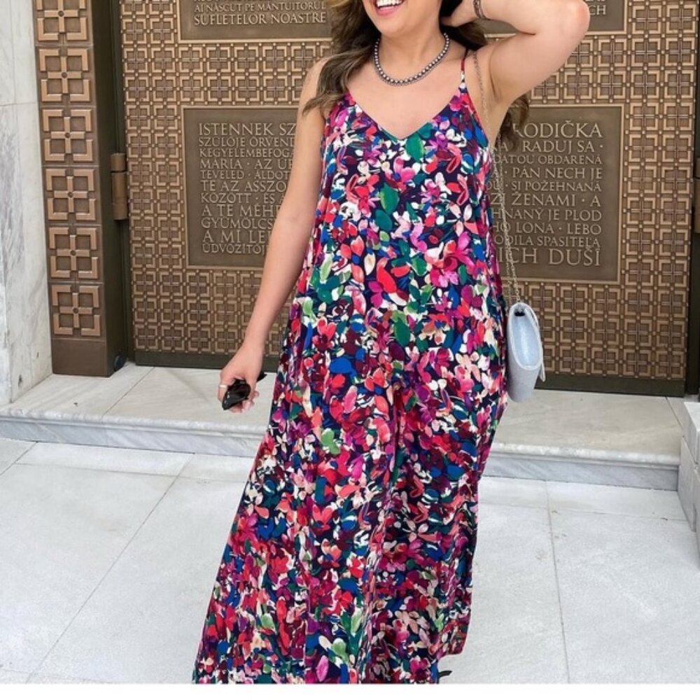 Tahari floral maxi Dress size XL